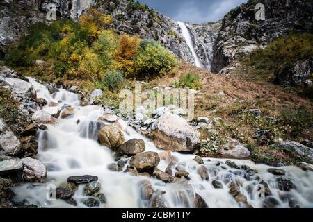 Cascata, Svaneti, Georgia Foto Stock