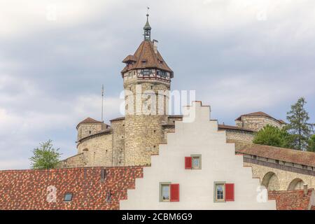 Schaffhausen, Munot, Svizzera, Europa Foto Stock