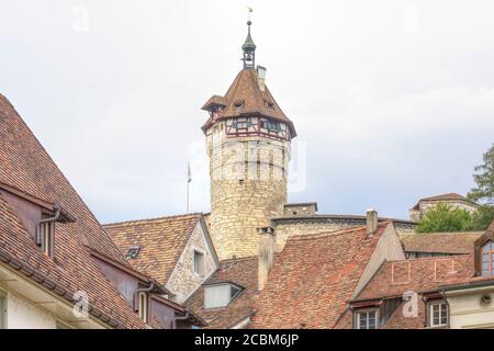 Schaffhausen, Munot, Svizzera, Europa Foto Stock