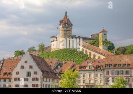 Schaffhausen, Munot, Svizzera, Europa Foto Stock