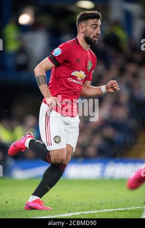 Premier League match tra Chelsea FC e Manchester United a Stamford Bridge il 17 febbraio 2020 a Londra, Regno Unito Foto Stock