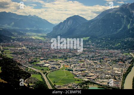 Innsbruck dall'alto Foto Stock
