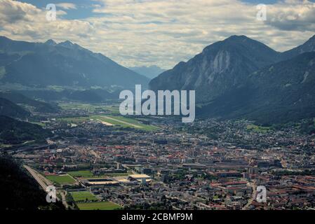 Innsbruck dall'alto Foto Stock