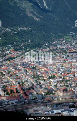Innsbruck dall'alto Foto Stock