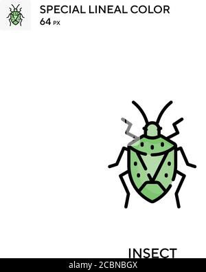 Insect icona vettore colore lineal speciale. Icone di insetto per il vostro progetto di affari Illustrazione Vettoriale