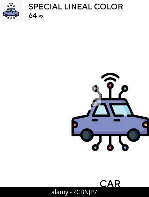 Icona vettore colore lineare speciale auto. Icone auto per il vostro progetto aziendale Illustrazione Vettoriale