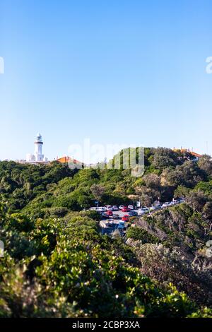 Famoso faro di Byron Bay, Australia Foto Stock