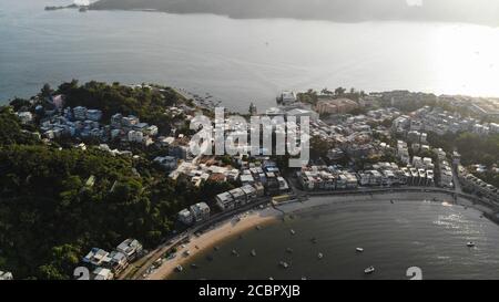 vista aerea di hong kong sull'isola di peng chau Foto Stock