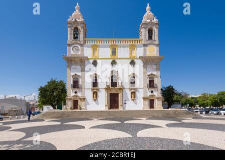 Chiesa del terzo Ordine del Monte Carmelo a Faro, Algarve Portogallo Foto Stock