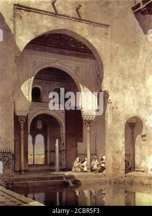 Seel Adolf - Alhambra - Scuola di tedesco - XIX secolo Foto Stock