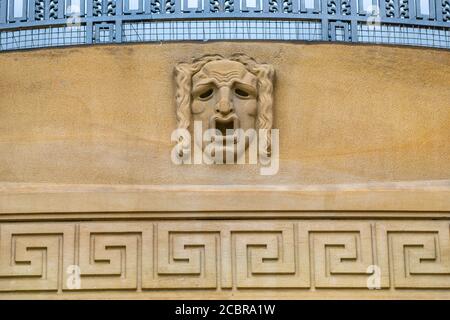 Frasco allo Staatstheater Stuttgart, Oberer Schlossgarten o Upper Castle Garden, Stoccarda, Stato federale Baden-Württemberg, Germania, Europa Foto Stock