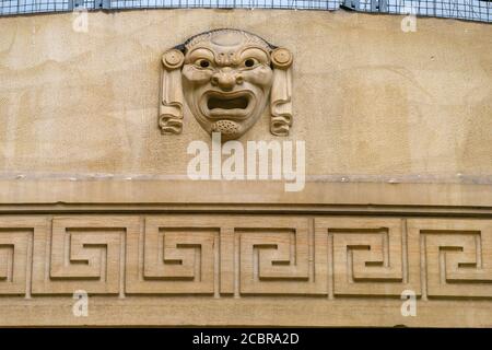 Frasco allo Staatstheater Stuttgart, Oberer Schlossgarten o Upper Castle Garden, Stoccarda, Stato federale Baden-Württemberg, Germania, Europa Foto Stock