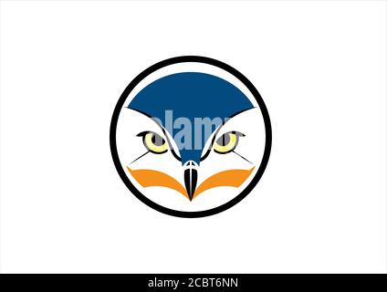 Logo OWL Gamer su sfondo bianco nell'illustrazione vettoriale Illustrazione Vettoriale