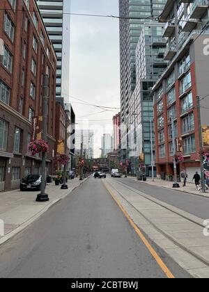 Giornata estiva nel centro di Toronto. Toronto, Ontario/Canada Foto Stock