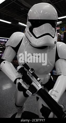 Star Wars Storm Trooper statua in Links Umeda, Osaka. Foto Stock