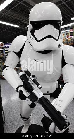 Star Wars Storm Trooper statua in Links Umeda, Osaka. Foto Stock