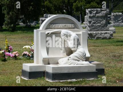 Hollywood, California, USA 14 ° una vista generale dell'atmosfera di grave all'Hollywood Forever Cemetery il 14 agosto 2020 a Hollywood, California, Stati Uniti. Foto di Barry King/Alamy Stock foto Foto Stock