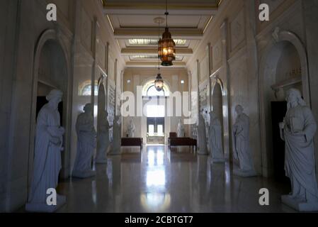 Hollywood, California, USA 14 ° una vista generale dell'atmosfera del Mausoleo della Cattedrale all'Hollywood Forever Cemetery il 14 agosto 2020 a Hollywood, California, Stati Uniti. Foto di Barry King/Alamy Stock foto Foto Stock