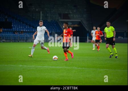 Gelsenkirchen, Germania - 11 agosto 2020: Marcos Antonio durante l'azione nella partita di calcio della Lega Europa Shakhtar vs Basilea. Eventi pubblici sono Foto Stock