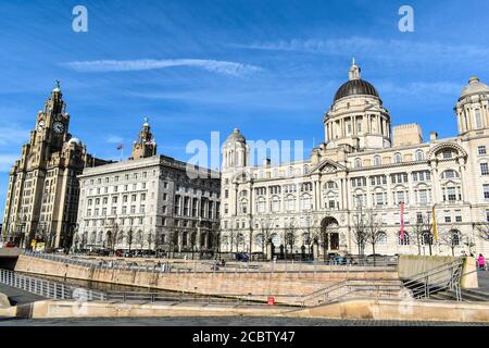 Porto di Liverpool Building Foto Stock