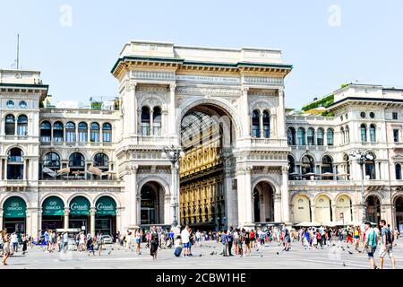 Galleria Vittorio Emanuele II Foto Stock