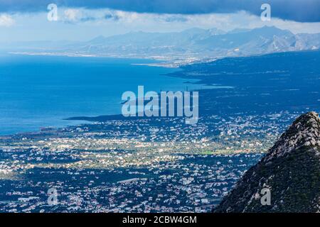 Kyrenia, Girne, Stadtansicht, Türkische Republik Nordzypern Foto Stock