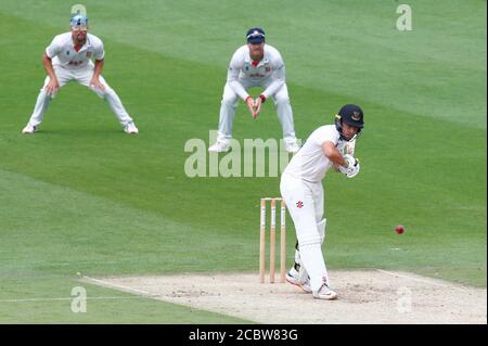 HOVE, Regno Unito, 15 AGOSTO: Tom Haines di Sussex in azione durante il primo giorno del Bob Willis Trophy Southern Group tra Sussex CCC e Essex CCC at Foto Stock