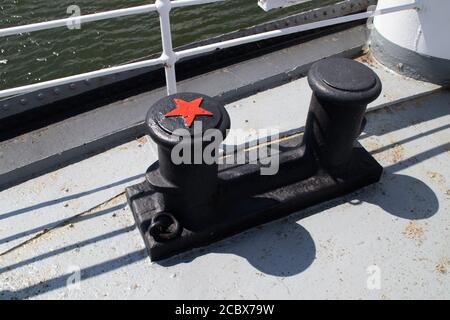 Due palchi sul Gorch Fock uno Foto Stock