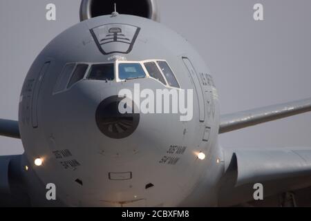 McDonnell Douglas KC-10 Extender visto a RAF Mildenhall, Suffolk, Regno Unito. Preso il 12 agosto 2020. Foto Stock