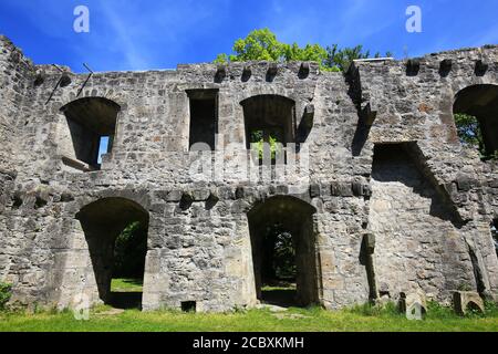 Rovine di Albeck nella zona di Sulz am Neckar Foto Stock