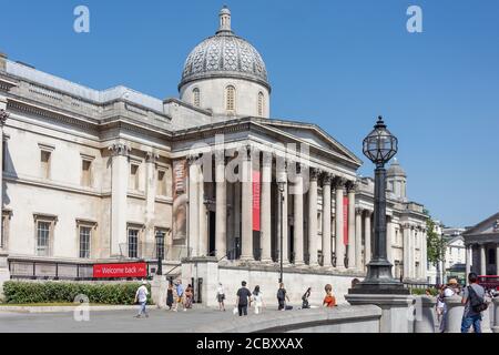 The National Gallery, Trafalgar Square, City of Westminster, Greater London, England, United Kingdom Foto Stock