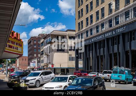 Edifici commerciali nel centro di Burlington Foto Stock