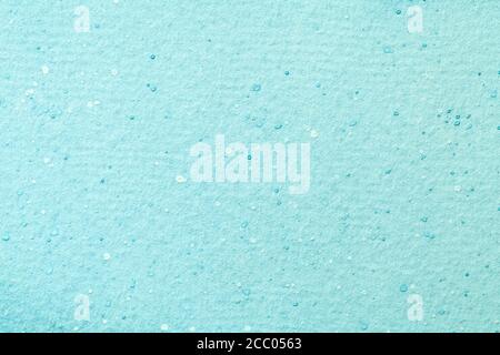 Astratto arte sfondo blu chiaro e ciano colori. Pittura acquerello su tela con sfumatura turchese. Frammento di artwork su carta con patt Foto Stock