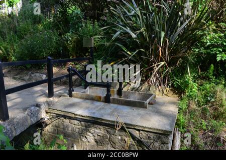 Bagno di acqua salata vittoriana sull'Isola di Wight. Foto Stock