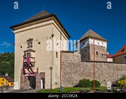 Barbican a Kremnica, Regione Banska Bystrica, Slovacchia Foto Stock