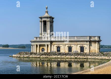 Normanton Church, Rutland Water, Inghilterra Foto Stock