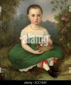 Vogel von Vogelstein Carl Christian - Ritratto di una ragazza - Scuola tedesca - 19 ° secolo Foto Stock