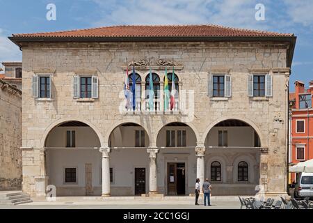 Municipio, Pola, Istria, Croazia Foto Stock