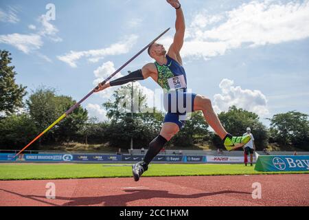 Leverkusen, Germania. 16 agosto 2020. Johannes VETTER (LG Offenburg). True Athletes Classics, on August 16, 2020 in Leverkusen/Germany Â | Usage worldwide Credit: dpa/Alamy Live News Foto Stock