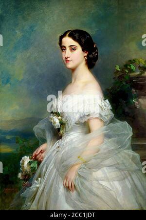 Winterhalter Franz Xavier - Adelina Patti Opera Singer 1 - Scuola tedesca - 19 ° secolo Foto Stock