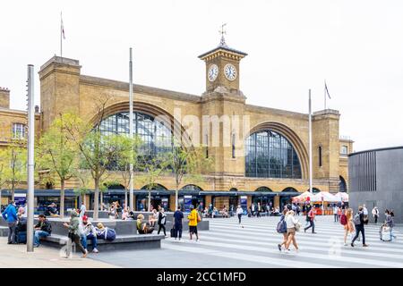 Stazione ferroviaria di King's Cross, capolinea della linea principale della East Coast, Londra, Regno Unito Foto Stock