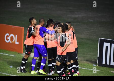 Rio de Janeiro-Brasile 16 agosto 2020, partita di calcio tra le squadre di Vasco da Gama e São Paulo allo stadio di São Januário Foto Stock