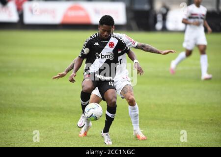 Rio de Janeiro-Brasile 16 agosto 2020, partita di calcio tra le squadre di Vasco da Gama e São Paulo allo stadio di São Januário Foto Stock