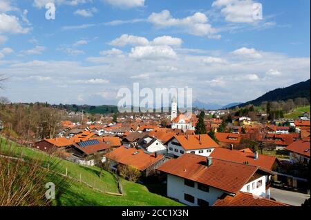 In Germania, in Baviera, vista di Nesselwang Foto Stock