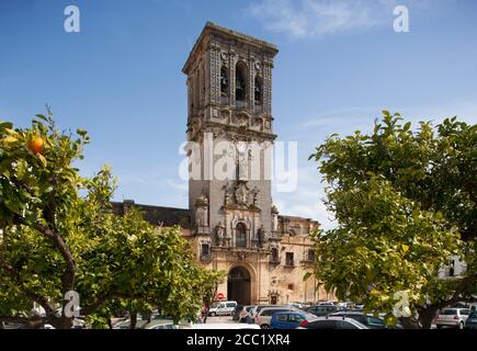 Spagna, Vista di Santa Maria de la Asuncion Foto Stock