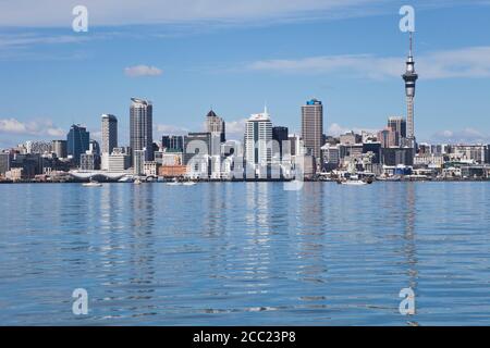 Nuova Zelanda, vista sul porto di Waitemata Foto Stock