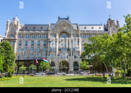 Ungheria, Budapest, vista del Four Seasons Hotel Gresham Palace Budapest Foto Stock