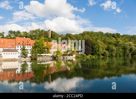 In Germania, in Baviera, la città vecchia di Landsberg am Lech Foto Stock