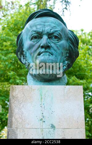 In Germania, in Baviera, Statua di Franz Liszt Foto Stock