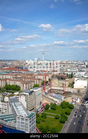 Germania, Berlino, vista di Potsdamer Platz Foto Stock